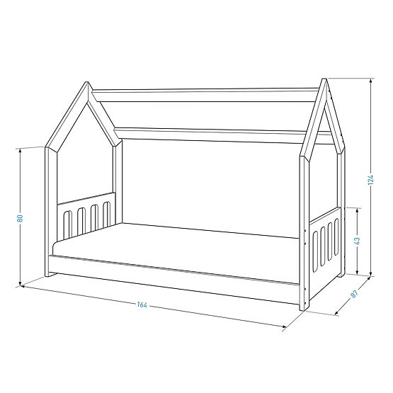 Hausbett Nina 160 x 80 cm