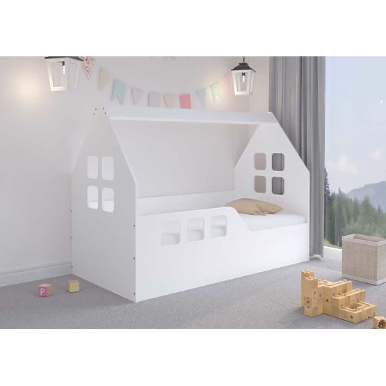 Hausbett Woody 160 x 80 cm - weiß