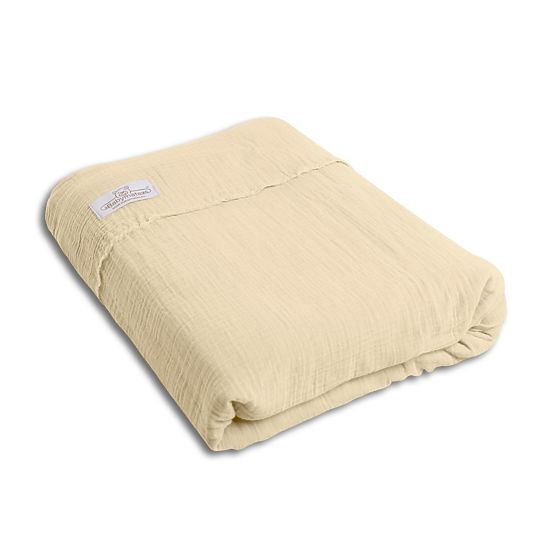 Heavens 3-teiliges Musselin-Bettwäsche-Set – Beige