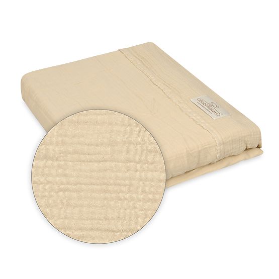 Heavens 3-teiliges Musselin-Bettwäsche-Set – Beige