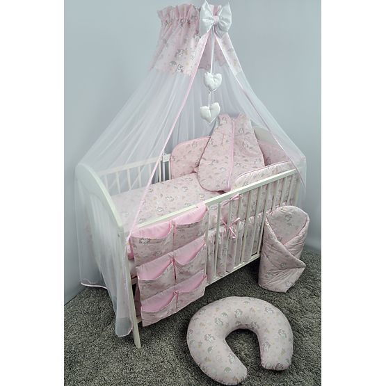 Himmel für Babybettchen PONY - rosa
