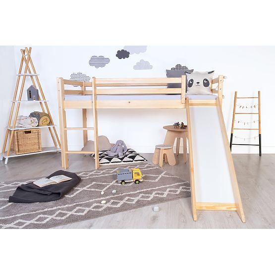 Kinderbett Hochbett Ourbaby Modo mit Rutsche - Kiefer