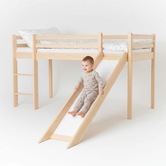 Kinderbett Hochbett Ourbaby Modo mit Rutsche - Kiefer