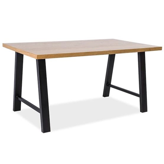 Hochstühle Platte ABRAMO 150x90 eiche / schwarz