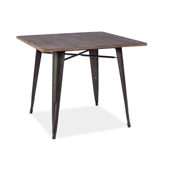 Hochstühle Platte Almira 90x90 nussbaum / graphit