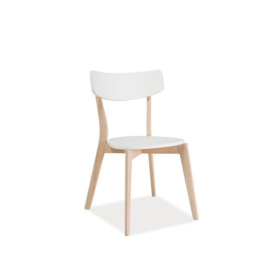 Hochstühle Stuhl TIBI eiche gebleicht / weiß