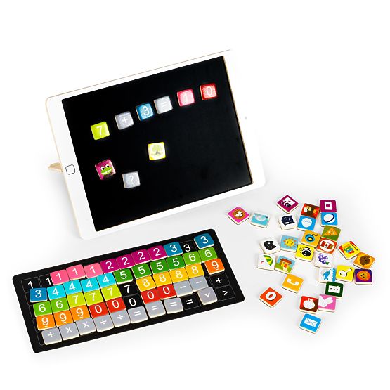 Holz-Lerntablet Magnettafel Kreidetafel ECOTOYS