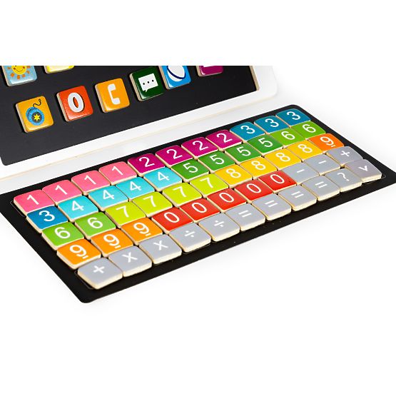 Holz-Lerntablet Magnettafel Kreidetafel ECOTOYS