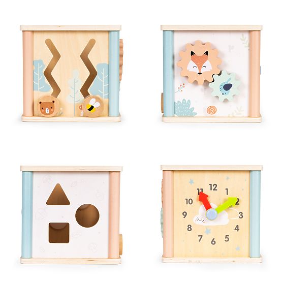 Holz-Lernwürfel mit Formen ECOTOYS