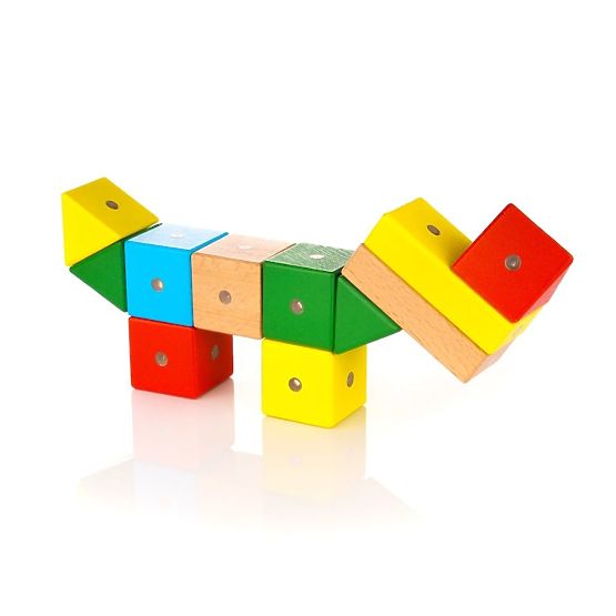 Holz-Magnetische Bausteine WABI, 20 Elemente