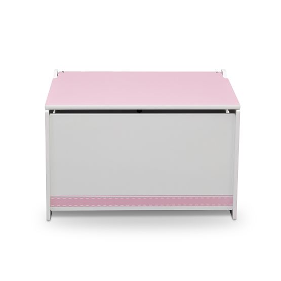Holz-Spielzeugtruhe rosa