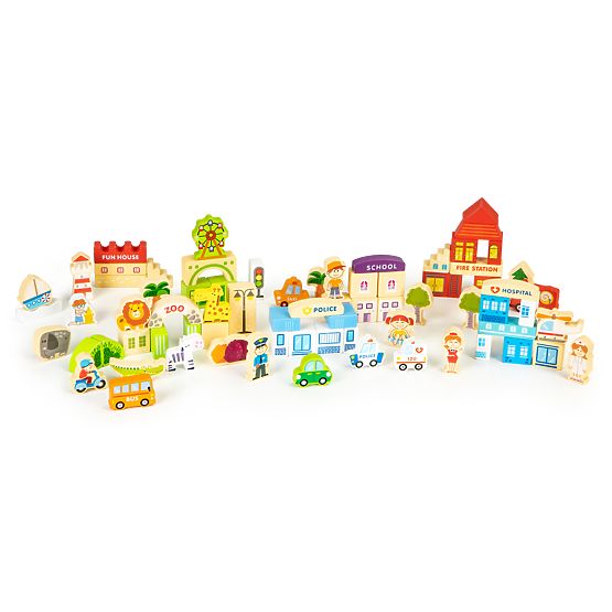 Holzbausatz - Fun city 120 Stk
