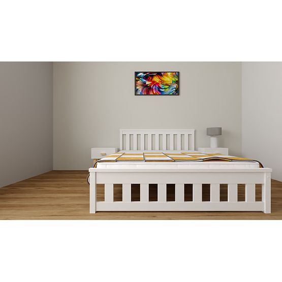 Holzbett Ada 200 x 120 cm - weiß
