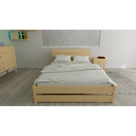 Holzbett Max 200 x 120 cm - Kiefer