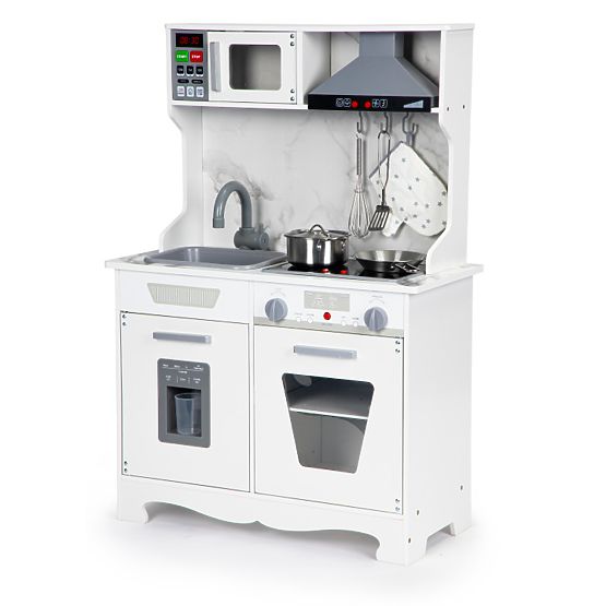 Holzküche für Kinder mit Geräuschen und LED + Zubehör ECOTOYS