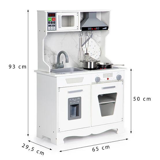 Holzküche für Kinder mit Geräuschen und LED + Zubehör ECOTOYS