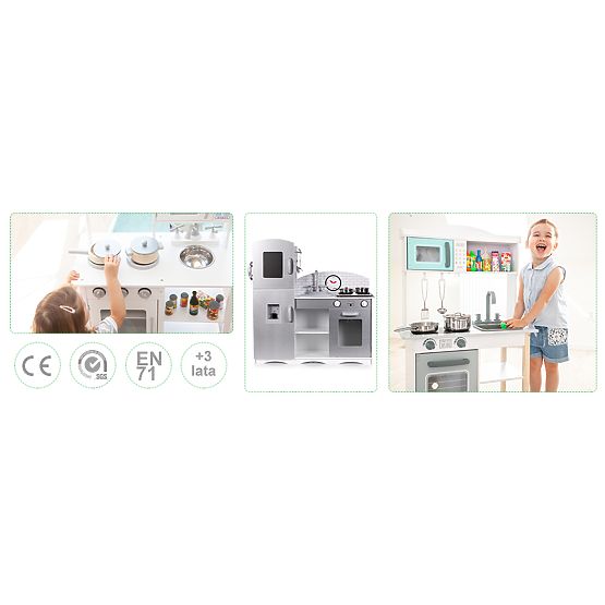 Holzküche für Kinder XXL mit Ausstattung