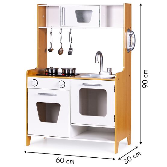 Holzküche mit Soundeffekten