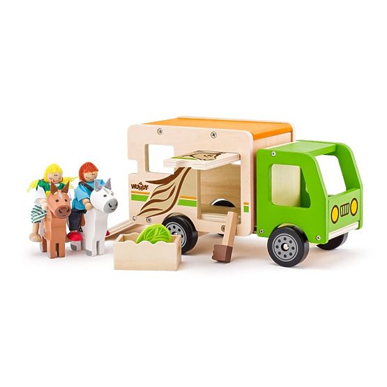 Holzlastwagen für den Pferdetransport