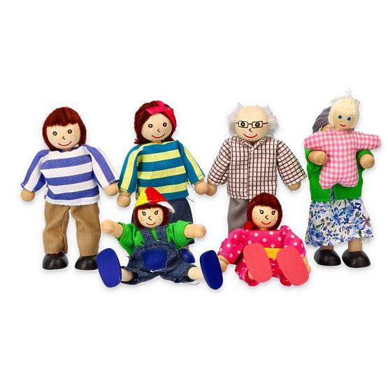 Holzpuppen für das Haus