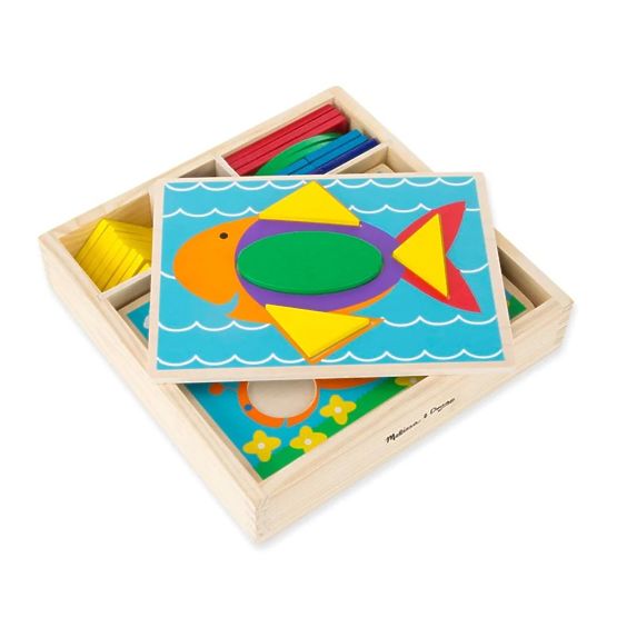 Holzpuzzle - Mosaik - Farben und Formen