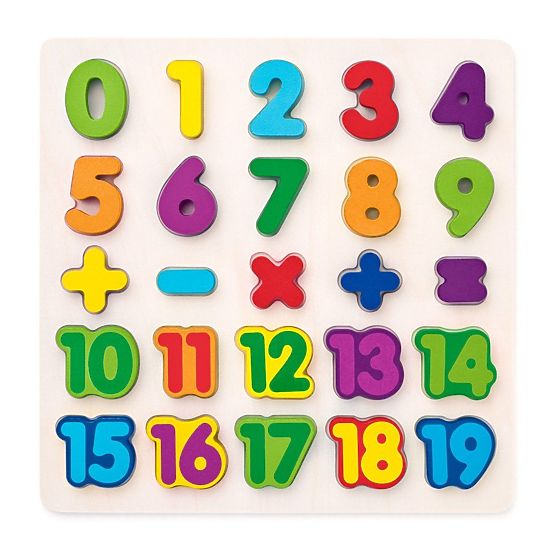 Holzpuzzle Zahlen