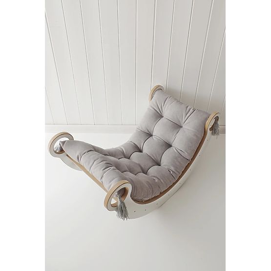 Holzschaukel Montessori S - weiß