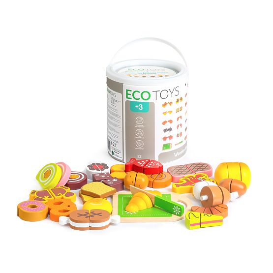 Holzspielzeug zum Schneiden 23 Teile ECOTOYS