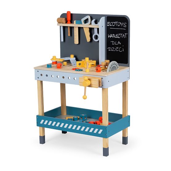 Holzwerkstatt mit Werkzeugen - 47 Stück ECOTOYS