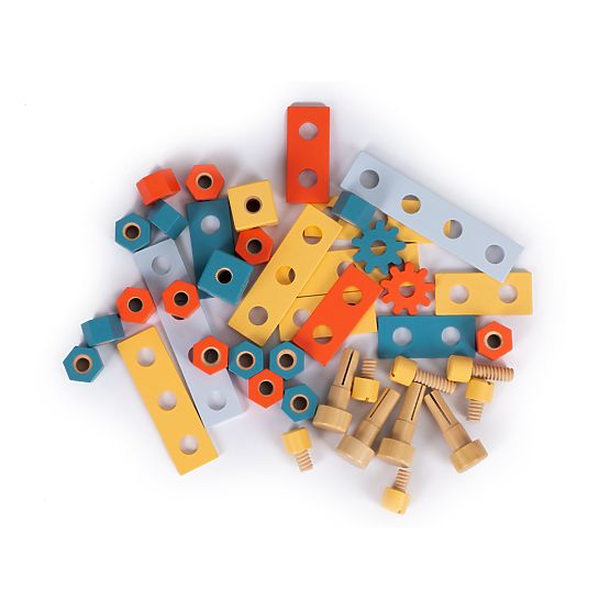 Holzwerkstatt mit Werkzeugen - 47 Stück ECOTOYS