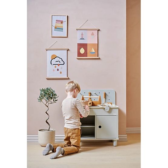 Holzwerkstatt Nordic - grau