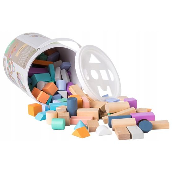 Holzwürfel in einer Schachtel - 100 Stk