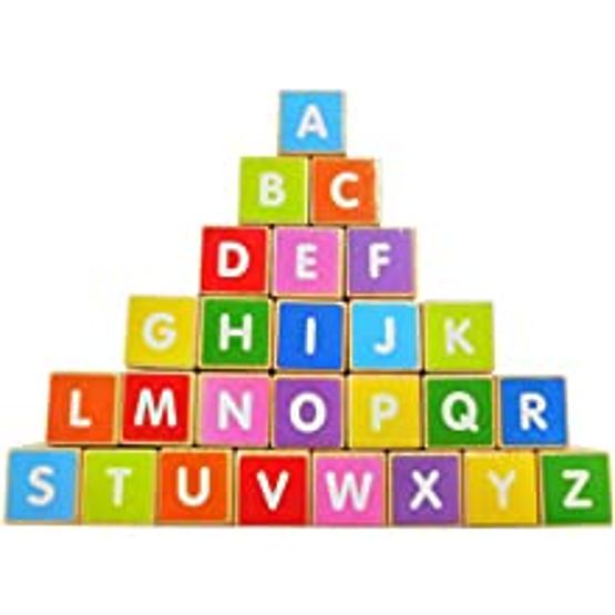 Holzzug große Lernwürfel Alphabet ECOTOYS
