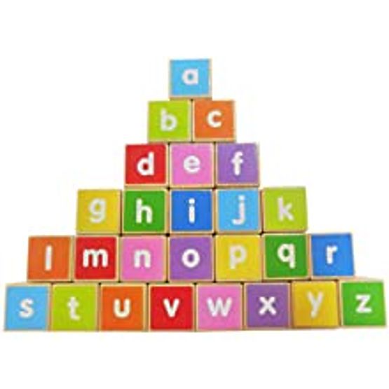 Holzzug große Lernwürfel Alphabet ECOTOYS
