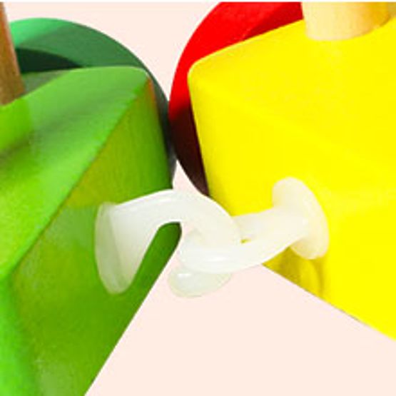 Holzzug große Lernwürfel Alphabet ECOTOYS