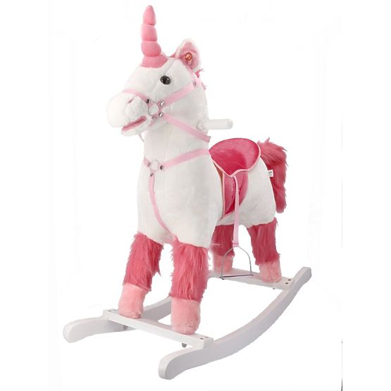 Interaktives Schaukelpferd weißer Einhorn