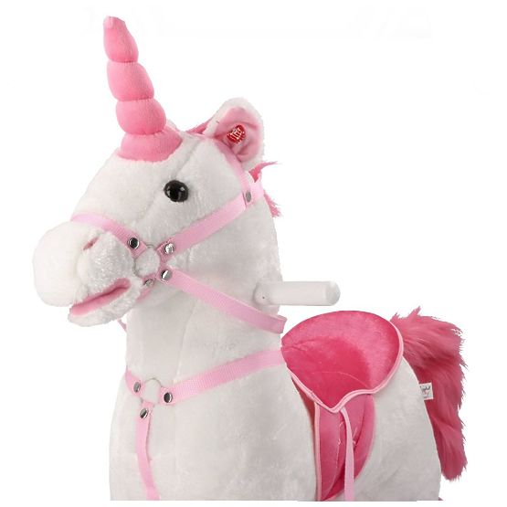 Interaktives Schaukelpferd weißer Einhorn