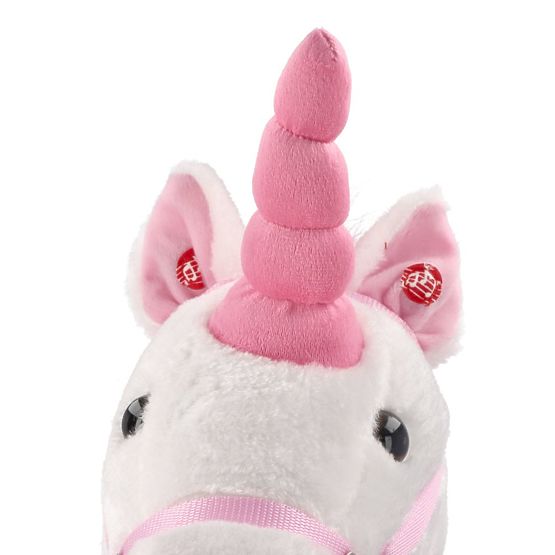 Interaktives Schaukelpferd weißer Einhorn
