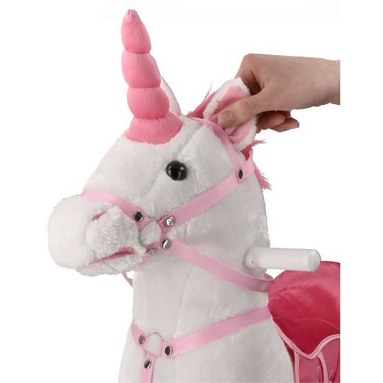 Interaktives Schaukelpferd weißer Einhorn