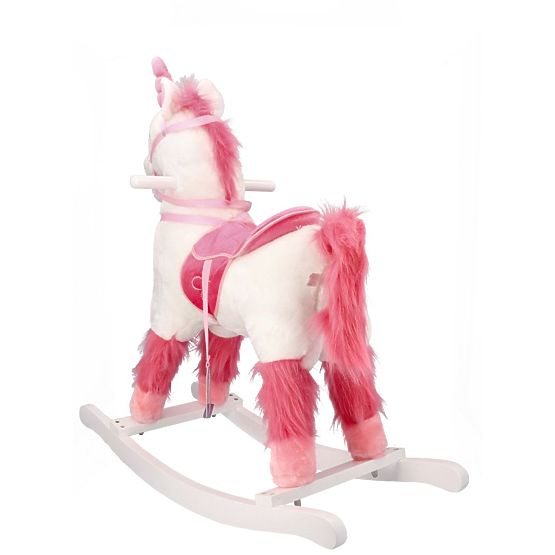 Interaktives Schaukelpferd weißer Einhorn