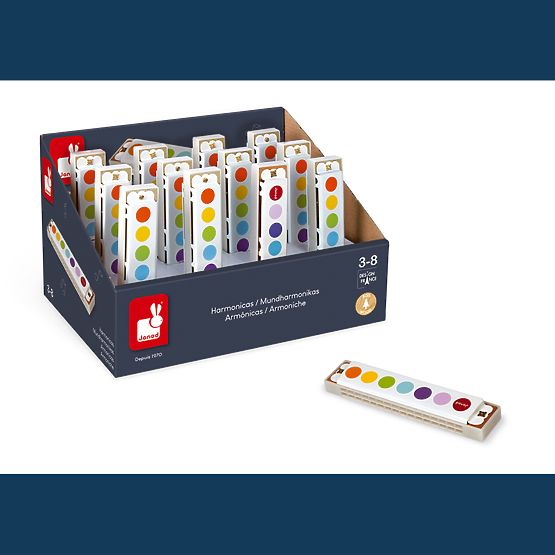 Janod Blow Akkordeon für Kinder Konfetti