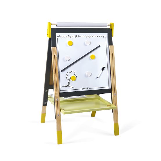 Janod Whiteboard doppelseitig stehend – höhenverstellbar