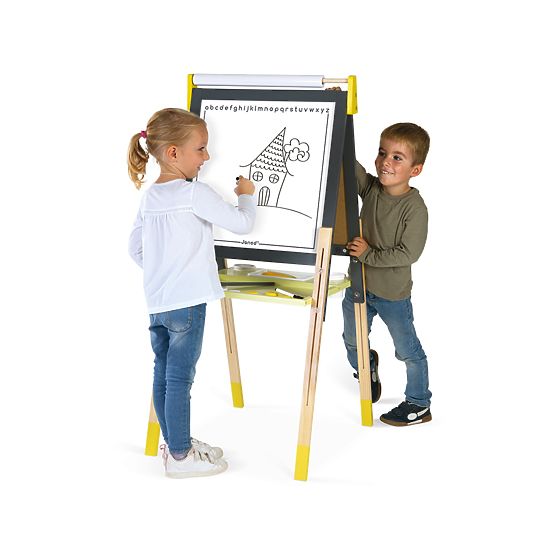 Janod Whiteboard doppelseitig stehend – höhenverstellbar
