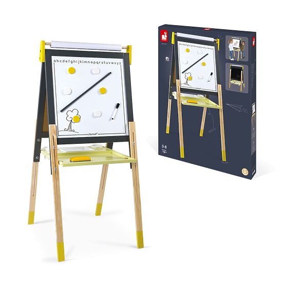 Janod Whiteboard doppelseitig stehend – höhenverstellbar