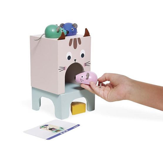 Janod Lernorientiertes Orientierungsspiel für Kinder Katz und Maus Didaktik