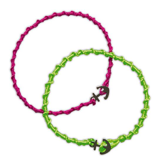 Janod Schmuckherstellungsset mit Schmuckschatulle Neon-Armbänder 8+