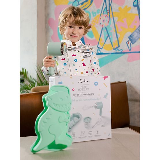 Jata Kinder Mini Akku Set 3 in 1 - Mixer, Zerkleinerer und Backform
