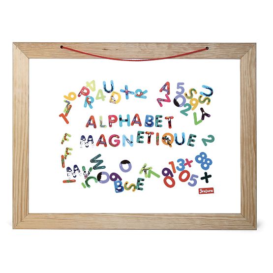 Jeujura Multifunktionale hölzerne Wandtafel 58x45 cm