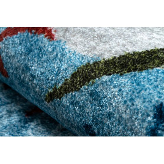 JUNIOR 51858.802 Waschmatte Tiere, Afrika für Kinder rutschfest - grau