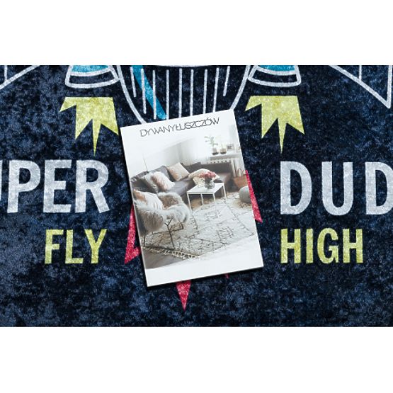 JUNIOR 52069.801 Waschmatte Weltraumrakete für Kinder rutschfest - schwarz